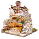 Presepe con grotta e un gruppo di case 25x25x20 cm s2