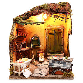 Crèche Napolitaine: Scène four illuminé 30x30x30 cm décor crèche napolitaine Crèche Napolitaine: Scène four illuminé 30x30x30 cm décor crèche napolitaine