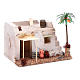 Arabian house with palm and awning in polystyrene  20x15xh.15 cm s3