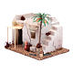 Maison arabe avec palmier e tente parasol en polyester 20x15x15 cm s2