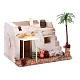 Casa Araba con palma e tenda da sole in polistirene 20x15xh.15 cm s3