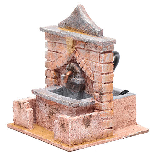 Brunnen mit Pumpe für Figuren von 10-12 cm, 20x15x15 cm 2