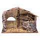Nativity scene hut with ladder and barn s1