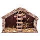 Nativity scene hut with ladder 20x30x15 cm   s1