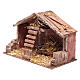 Nativity scene stable with ladder 20x30x15 cm s2
