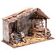 Nativity scene hut with ladder 20x35x20 cm     s3