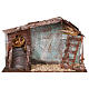 Capanna presepe con scala 20x35x20 cm per statue 12 cm s1