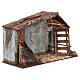 Capanna presepe con scala 20x35x20 cm per statue 12 cm s2