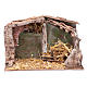 Stable with trough and barn 22,5x35x18 cm for nativity scene     s1