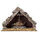 Hut with central trough for nativity scene 20x30x15 cm s1