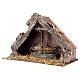 Hut with central trough for nativity scene 20x30x15 cm s2