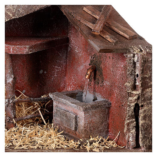 Cabane avec fontaine 20x30x15 cm 2