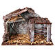 Stalla presepe con recinto 20x30x15 cm per statue 10 cm s2