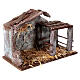 Stalla presepe con recinto 20x30x15 cm per statue 10 cm s6