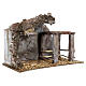 Stable for nativity scene with pen 20x30x15 cm s3