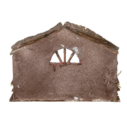 Hut with arched window 20x30x15 cm for nativity scene 5