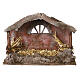 Hut with arched window 20x30x15 cm for nativity scene s1