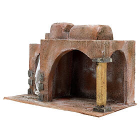 Capanna stile arabo con porticato 20x35x20 presepe 12 cm