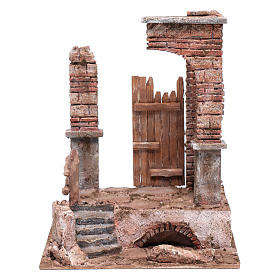 Tempio colonne in mattoni 30x25x20 per statue 12 cm