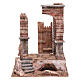 Tempio colonne in mattoni 30x25x20 per statue 12 cm s1