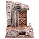 Tempio con porta in legno 30x25x18 per statue 12 cm s1