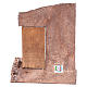 Ruínas de templo com porta de madeira 29,5x24,5x18 cm presépio s4