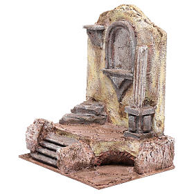 Rovine tempio con nicchia 30x25x20 per statue 12 cm