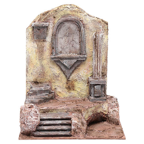 Rovine tempio con nicchia 30x25x20 per statue 12 cm 1