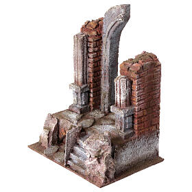 Tempio porta e mezzo arco 25x20x15 presepe 10 cm