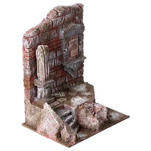 Rovine ingresso al tempio 25x20x15 cm presepe 10 cm 3