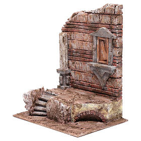 Rovine dell'ingresso del tempio 30x25x20 presepe 12 cm