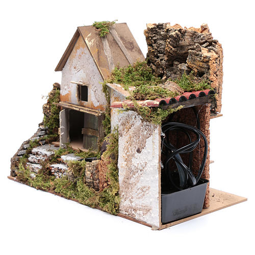 Holyart Pompa Acqua MICRA Per Presepe - 400 Litri/ora, 6W, Riciclo Fontane, Regolabile, Fatta In Italia