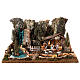 Paesaggio con fiume luminoso 25x55x35 cm s1