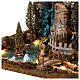 Paesaggio con fiume luminoso 25x55x35 cm s4