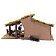 Wooden hut with fountain 25x55x20 cm s4