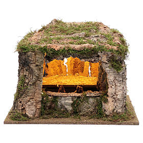 Stajenki i Groty do szopki: Grota z oświetleniem led i kaskadą wodną 30x30x30 cm Stajenki i Groty do szopki: Grota z oświetleniem led i kaskadą wodną 30x30x30 cm