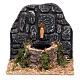 Fountain with wall and black stones 15x15x15 cm s1