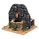 Fountain with wall and black stones 15x15x15 cm s2
