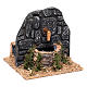 Fountain with wall and black stones 15x15x15 cm s3
