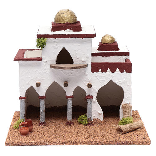 Palácio estilo árabe miniatura para presépio 30x30x20 cm 1