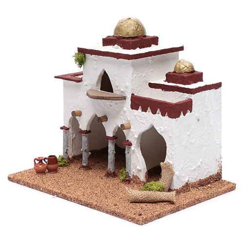 Palácio estilo árabe miniatura para presépio 30x30x20 cm 2