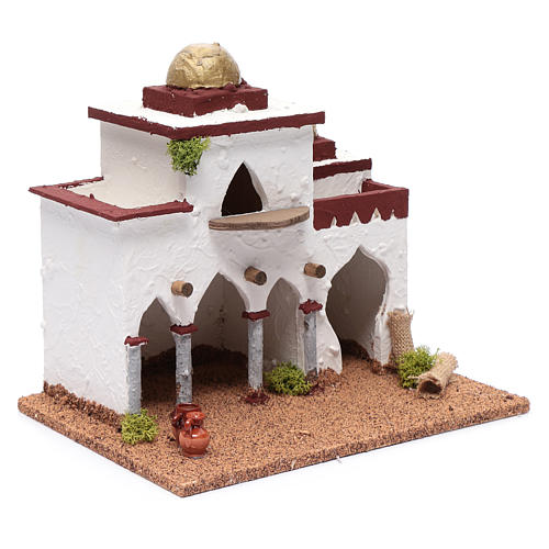 Palácio estilo árabe miniatura para presépio 30x30x20 cm 3