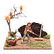 Paysan dans le potager pour crèche 15,5x19x15 cm