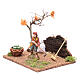 Paysan dans le potager pour crèche 15,5x19x15 cm s2