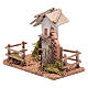 Little house with fence for nativity scene 10x15x10 cm s2