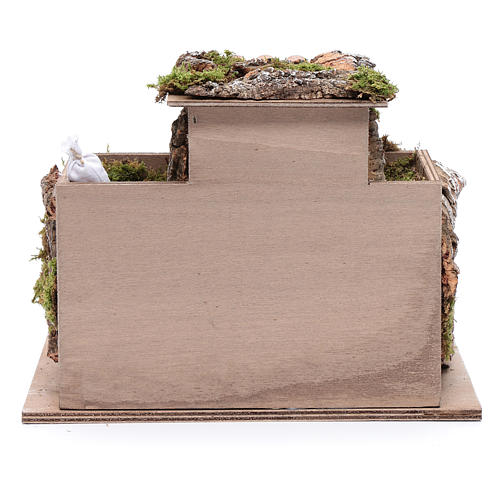 Locanda con bevitore per presepe 20x30x20 cm 4