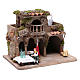Locanda con bevitore per presepe 20x30x20 cm s3