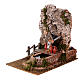Fountain with innkeeper for nativity scene 20x25x15 cm s2