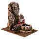 Fountain with innkeeper for nativity scene 20x25x15 cm s3