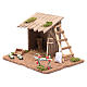 Hut with vegetable garden for nativity scene 20x25x20 cm s2